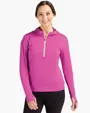 Daybreak Recycled Womens Half Zip Hooded Pullover
