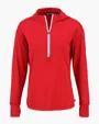 Daybreak Recycled Womens Half Zip Hooded Pullover — view 6