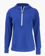 Daybreak Recycled Womens Half Zip Hooded Pullover — view 7