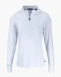 Daybreak Recycled Womens Half Zip Hooded Pullover — view 8