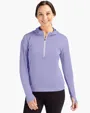 Daybreak Recycled Womens Half Zip Hooded Pullover — view 17
