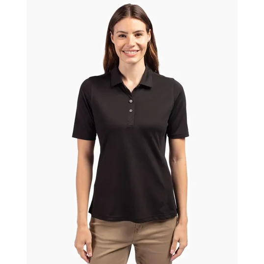 Virtue Recycled Featherlight Pique Womens Polo — view 2
