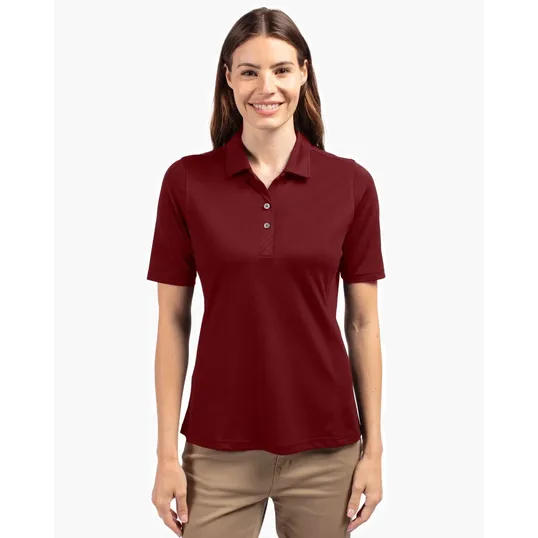 Virtue Recycled Featherlight Pique Womens Polo — view 3