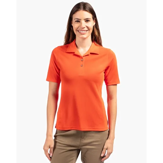 Virtue Recycled Featherlight Pique Womens Polo — view 5
