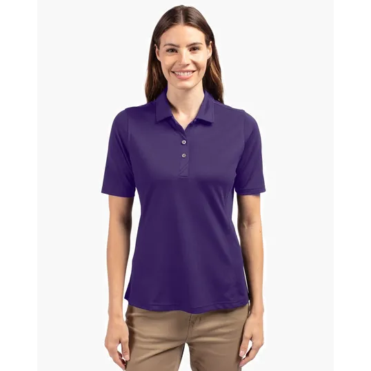 Virtue Recycled Featherlight Pique Womens Polo — view 6
