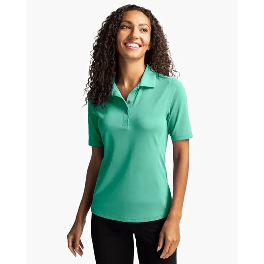 Virtue Recycled Featherlight Pique Womens Polo — view 7