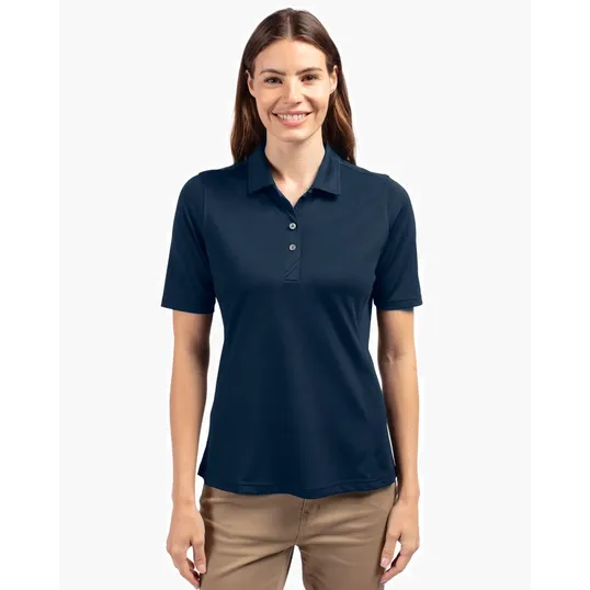 Virtue Recycled Featherlight Pique Womens Polo — view 10