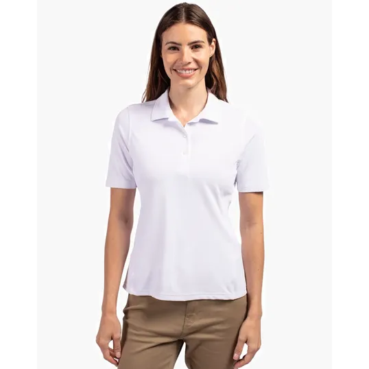 Virtue Recycled Featherlight Pique Womens Polo — view 13