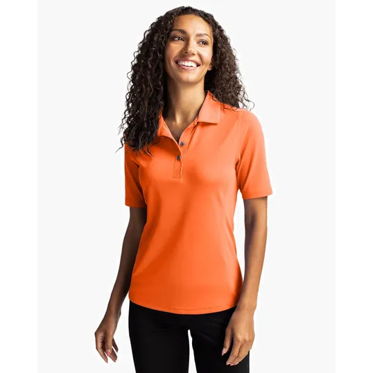 Virtue Recycled Featherlight Pique Womens Polo — view 16