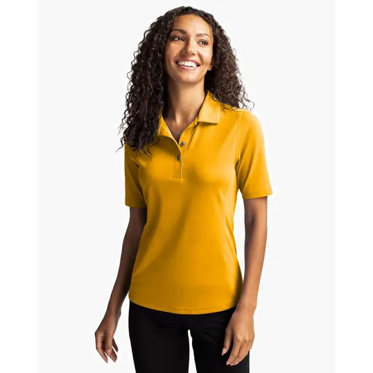 Virtue Recycled Featherlight Pique Womens Polo — view 17