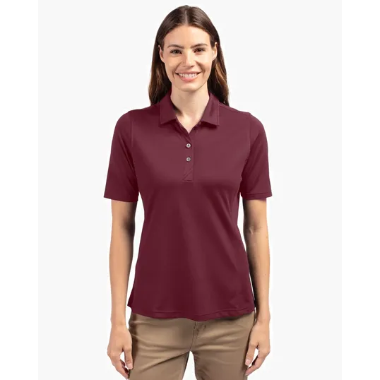 Virtue Recycled Featherlight Pique Womens Polo — view 18