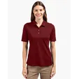 Virtue Recycled Featherlight Pique Womens Polo — view 3