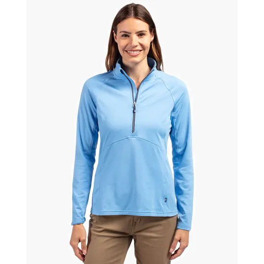 Women's Recycled Soft Knit Stretch Half Zip Pullover