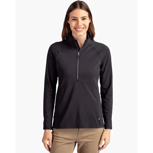 Women's Recycled Soft Knit Stretch Half Zip Pullover — view 2