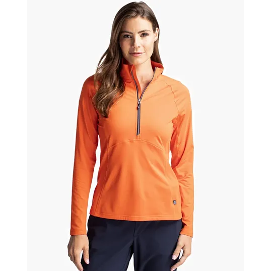 Women's Recycled Soft Knit Stretch Half Zip Pullover — view 4