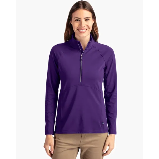 Women's Recycled Soft Knit Stretch Half Zip Pullover — view 6