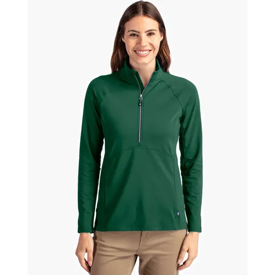 Women's Recycled Soft Knit Stretch Half Zip Pullover — view 7