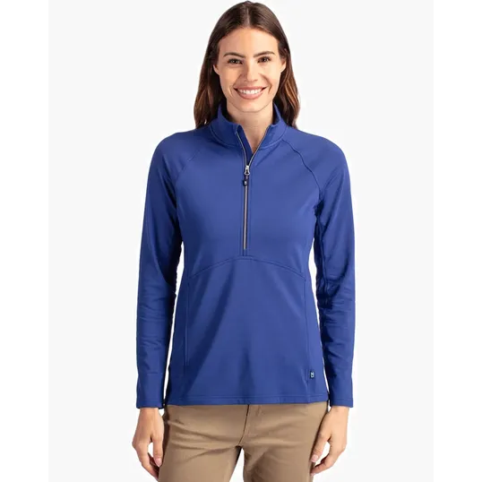 Women's Recycled Soft Knit Stretch Half Zip Pullover — view 9