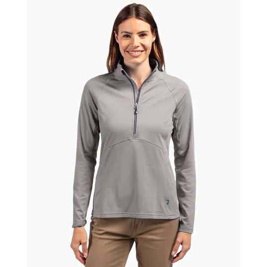 Women's Recycled Soft Knit Stretch Half Zip Pullover — view 11