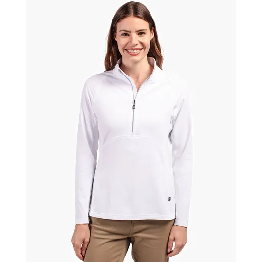 Women's Recycled Soft Knit Stretch Half Zip Pullover — view 12