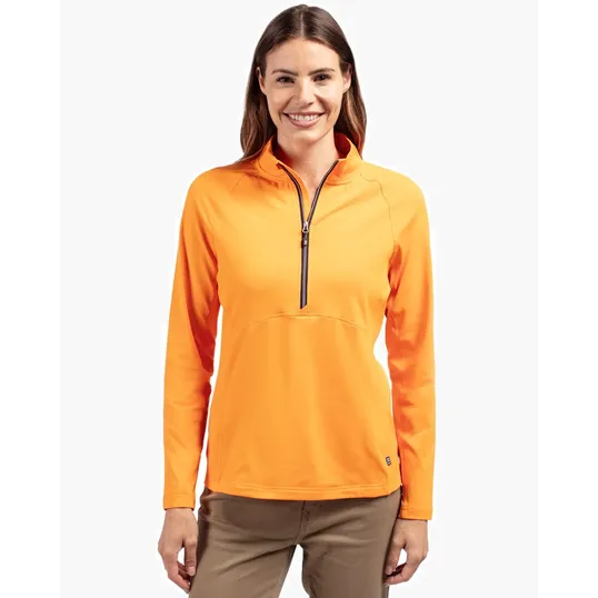 Women's Recycled Soft Knit Stretch Half Zip Pullover — view 13