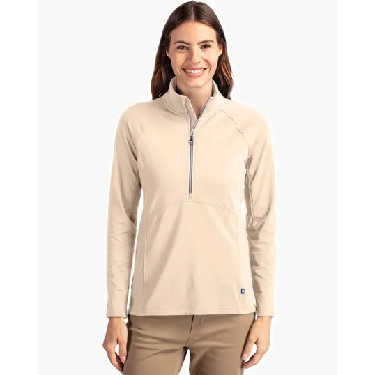 Women's Recycled Soft Knit Stretch Half Zip Pullover — view 46