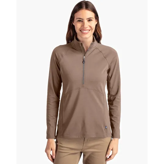 Women's Recycled Soft Knit Stretch Half Zip Pullover — view 47