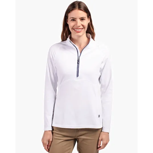 Women's Recycled Soft Knit Stretch Half Zip Pullover — view 52