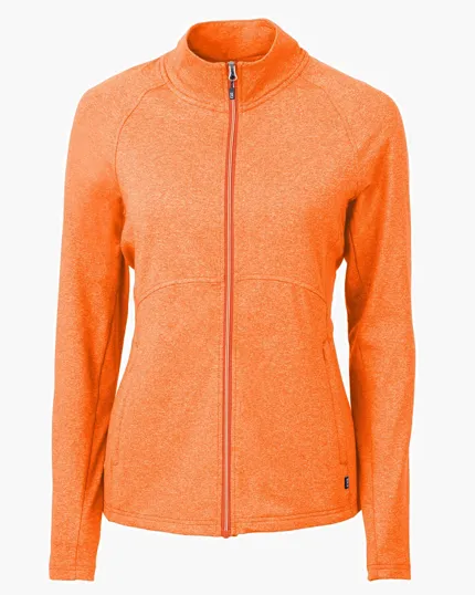 Adapt Recycled Soft Knit Stretch Women's Heathered Full Zip Jacket — view 13