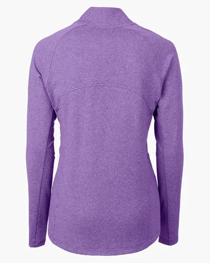 Adapt Recycled Soft Knit Stretch Women's Heathered Full Zip Jacket — view 24