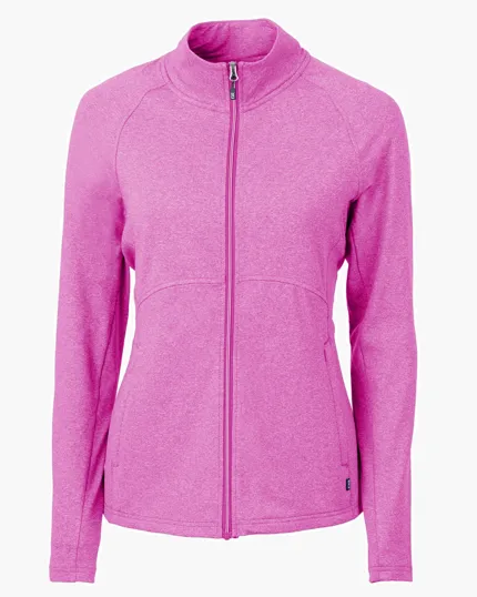 Adapt Recycled Soft Knit Stretch Women's Heathered Full Zip Jacket — view 16