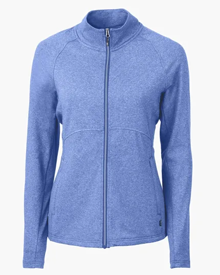 Adapt Recycled Soft Knit Stretch Women's Heathered Full Zip Jacket — view 19