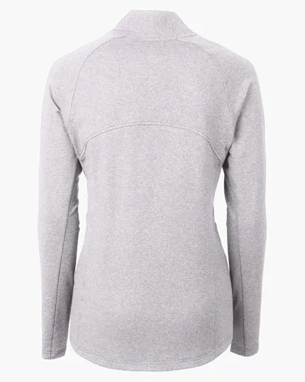 Adapt Recycled Soft Knit Stretch Women's Heathered Full Zip Jacket — view 30
