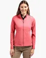 Adapt Recycled Soft Knit Stretch Women's Heathered Full Zip Jacket — view 5