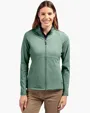 Adapt Recycled Soft Knit Stretch Women's Heathered Full Zip Jacket — view 7