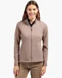 Adapt Recycled Soft Knit Stretch Women's Heathered Full Zip Jacket — view 31