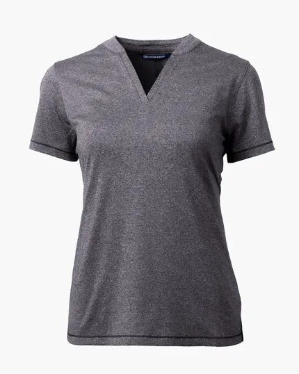 Forge Recycled Four-Way Stretch Heathered Women's Blade Top — view 14