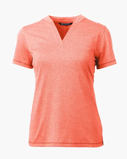 Forge Recycled Four-Way Stretch Heathered Women's Blade Top — view 15