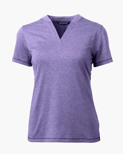 Forge Recycled Four-Way Stretch Heathered Women's Blade Top — view 16