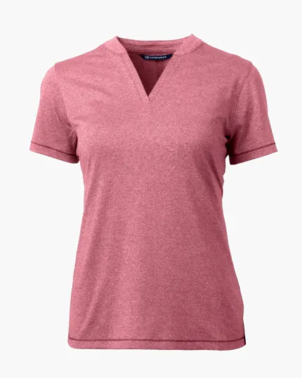 Forge Recycled Four-Way Stretch Heathered Women's Blade Top — view 17