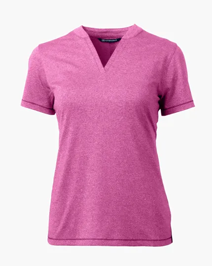 Forge Recycled Four-Way Stretch Heathered Women's Blade Top — view 18
