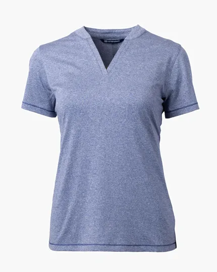Forge Recycled Four-Way Stretch Heathered Women's Blade Top — view 19
