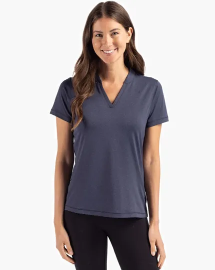 Forge Recycled Four-Way Stretch Heathered Women's Blade Top — view 11