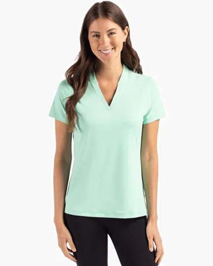 Forge Recycled Four-Way Stretch Heathered Women's Blade Top — view 13