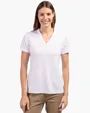 Forge Recycled Four-Way Stretch Heathered Women's Blade Top — view 10