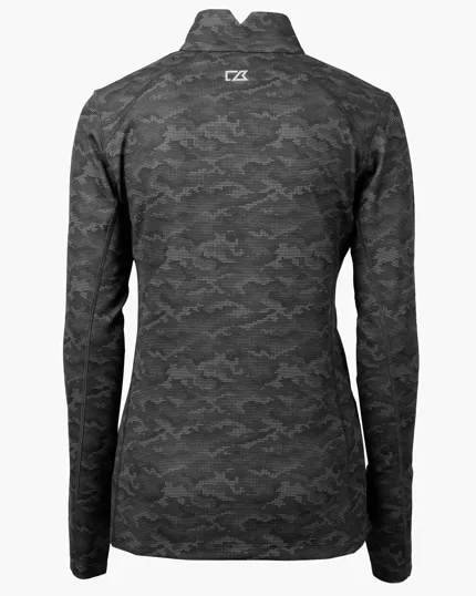Women's Recycled Camo Quarter Zip Pullover — view 7