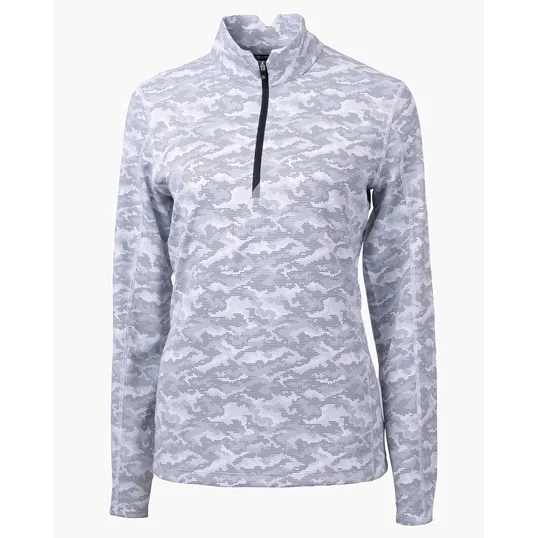 Women's Recycled Camo Quarter Zip Pullover — view 5