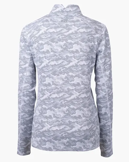 Women's Recycled Camo Quarter Zip Pullover — view 8