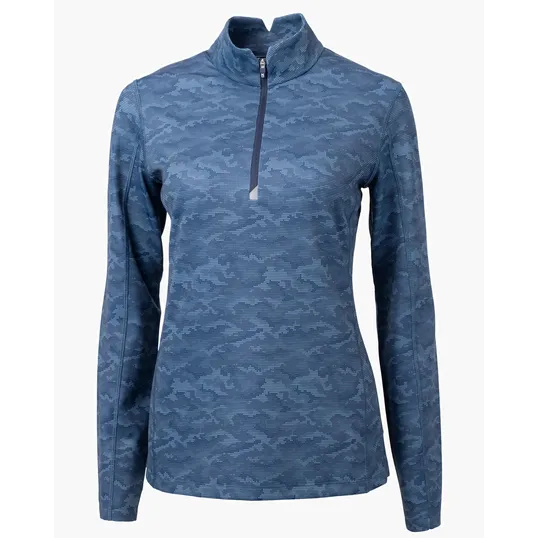 Women's Recycled Camo Quarter Zip Pullover — view 6