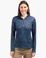 Women's Recycled Camo Quarter Zip Pullover — view 3